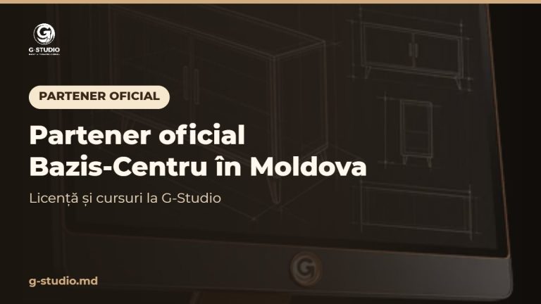 Partener oficial Bazis-Centru în Moldova: Acum puteți cumpăra licența și urma cursurile la G-Studio